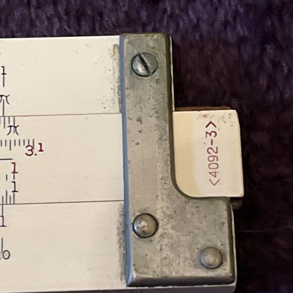 Vintage 1947 Keuffel & Esser Slide Rule Model # 4092-3 Made In USA with Case - Picture 5 of 8